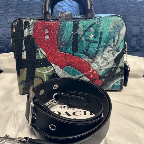 Coach Rogue Slim brief 25 X Mint + Serf - Picture 2 of 11